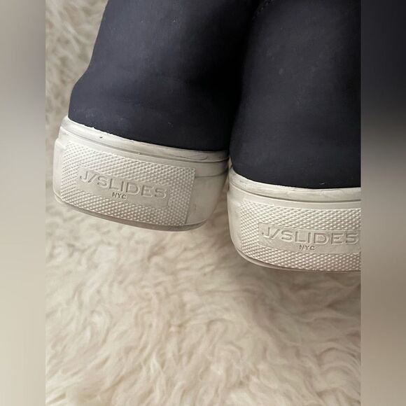 J Slides Poppy Ankle Boots Navy Nubuck Waterproof Size 9 - Picture 4 of 8